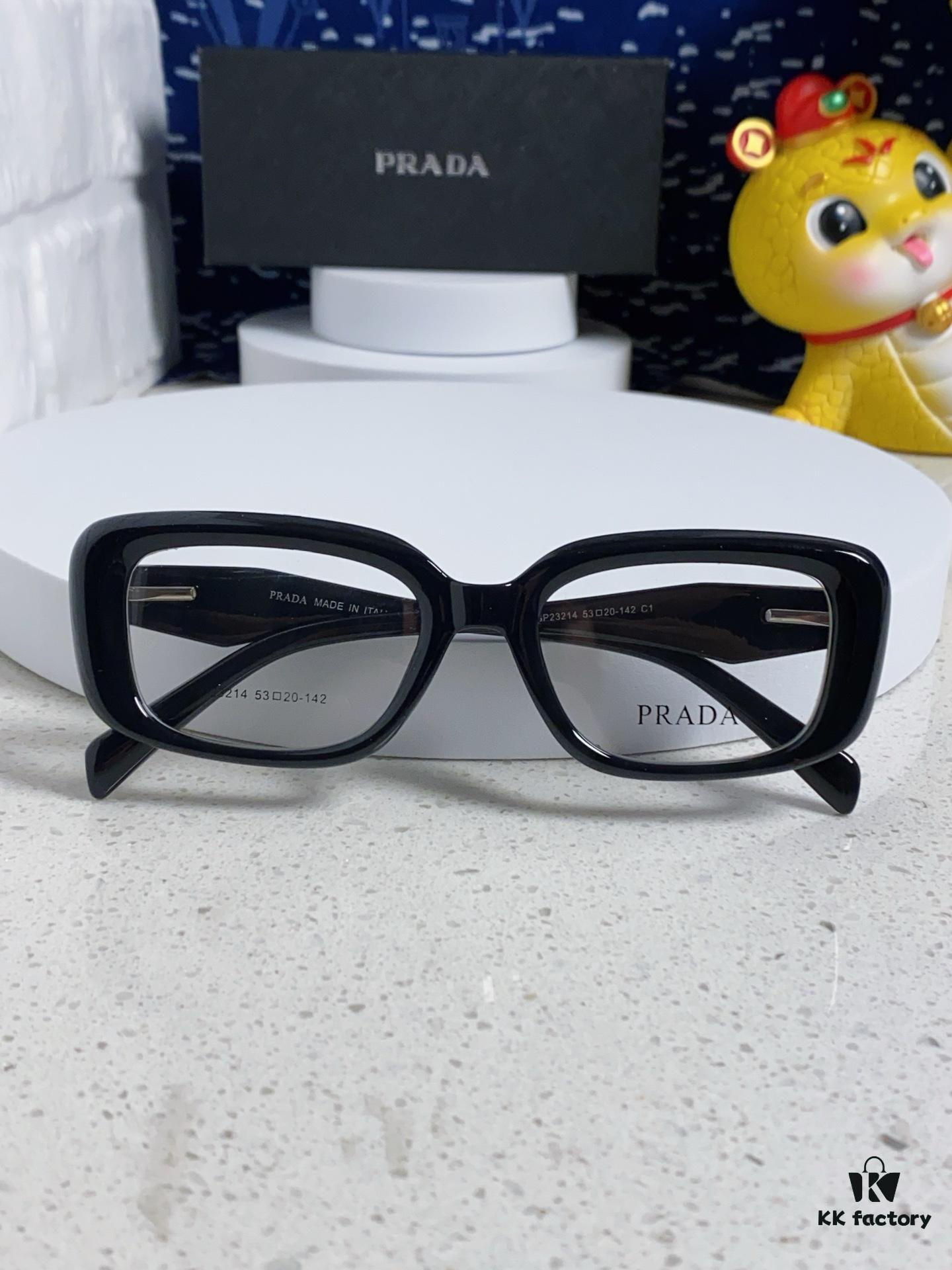 PRADA 2025 New Arrival Eyeglass Frame, Retro Full-Rim Square Unisex Optical Frames, Essential Everyday Glasses