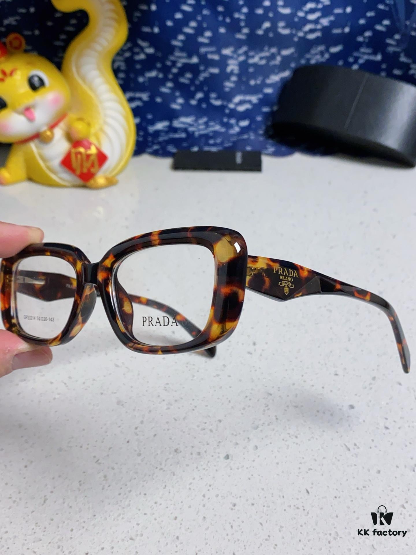 PRADA 2025 New Arrival Eyeglass Frame, Retro Full-Rim Square Optical Frame for Men and Women, Essential Everyday Eyewear