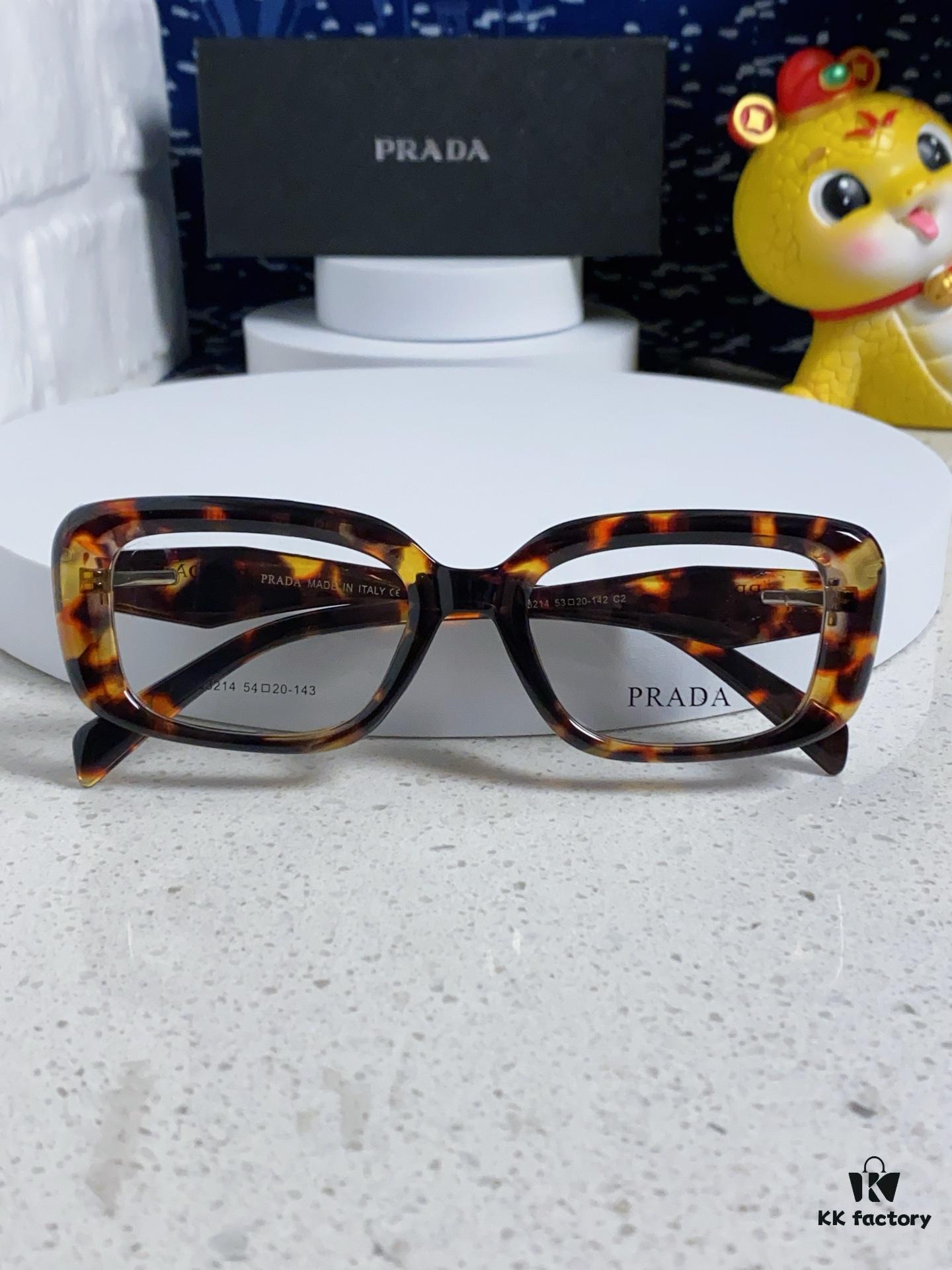 PRADA 2025 New Arrival Eyeglass Frame, Retro Full-Rim Square Optical Frame for Men and Women, Essential Everyday Eyewear