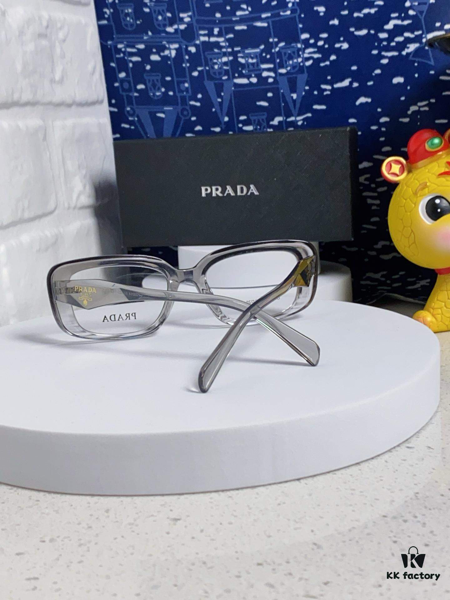 PRADA 2025 New Arrival Eyeglass Frame, Retro Full-Rim Square Unisex Optical Frames, Essential Everyday Glasses