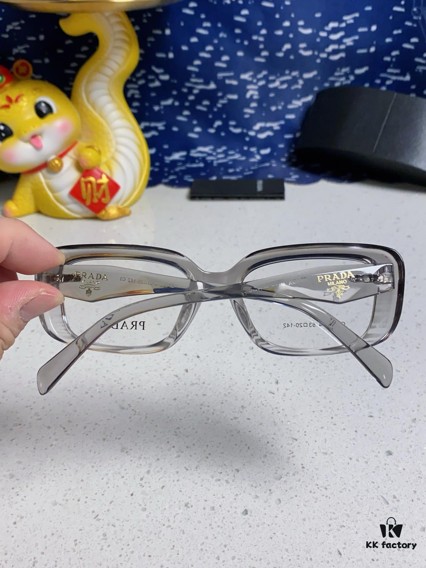 PRADA 2025 New Arrival Eyeglass Frame, Retro Full-Rim Square Unisex Optical Frames, Essential Everyday Glasses