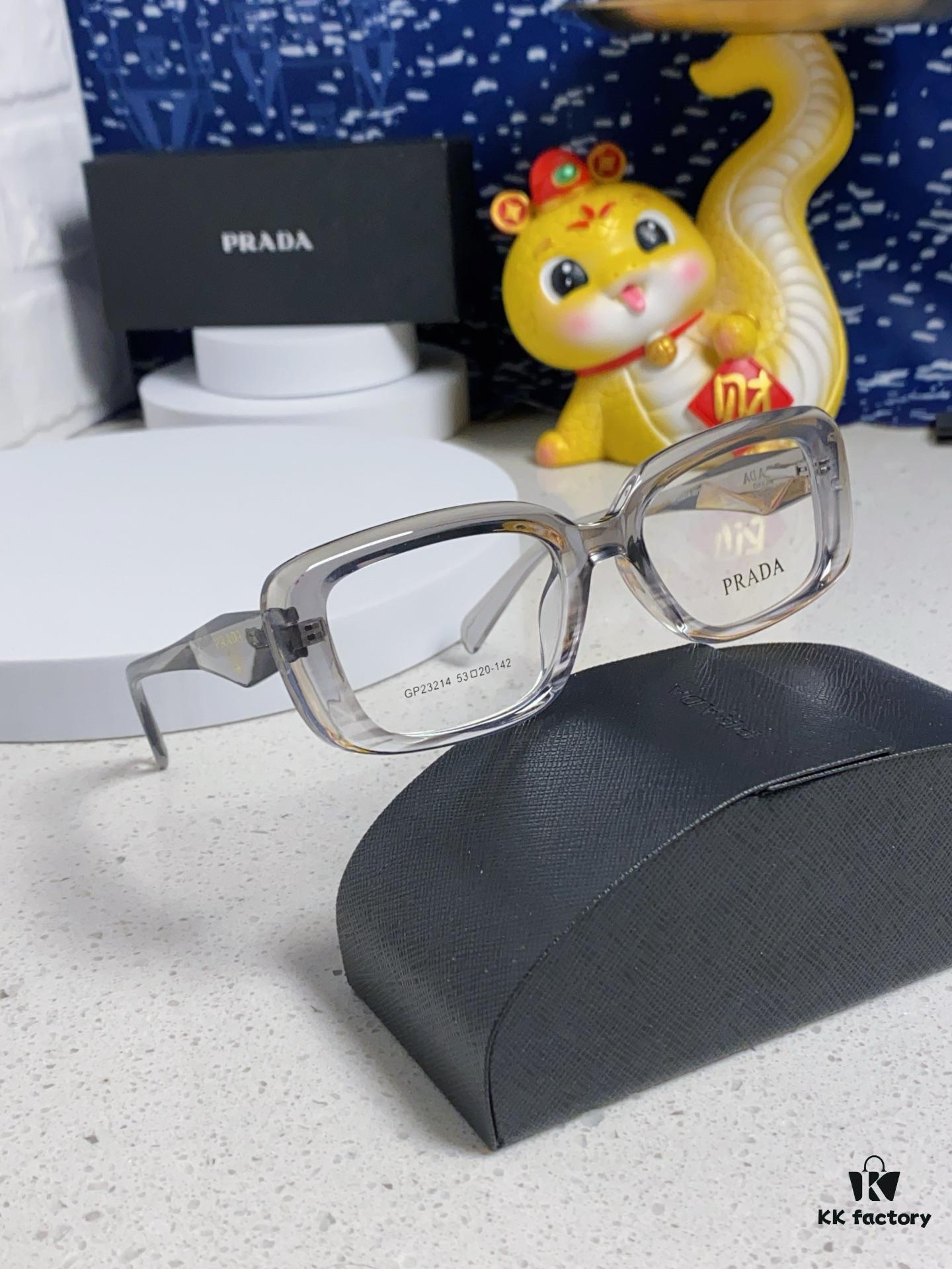 PRADA 2025 New Arrival Eyeglass Frame, Retro Full-Rim Square Unisex Optical Frames, Essential Everyday Glasses