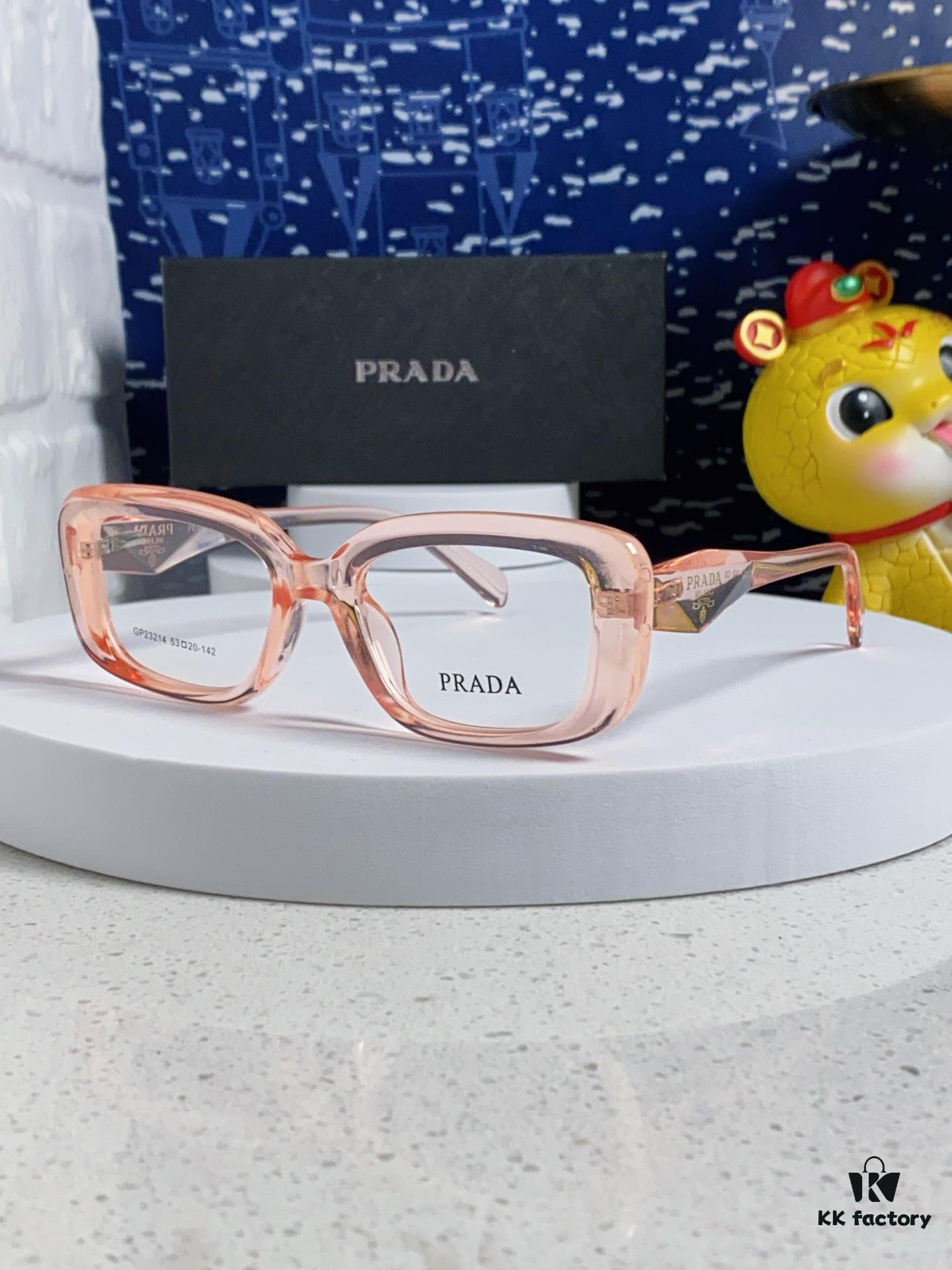 PRADA 2025 New Arrival Eyeglass Frame, Retro Full-Rim Square Optical Glasses for Men and Women, Essential Everyday Eyewear