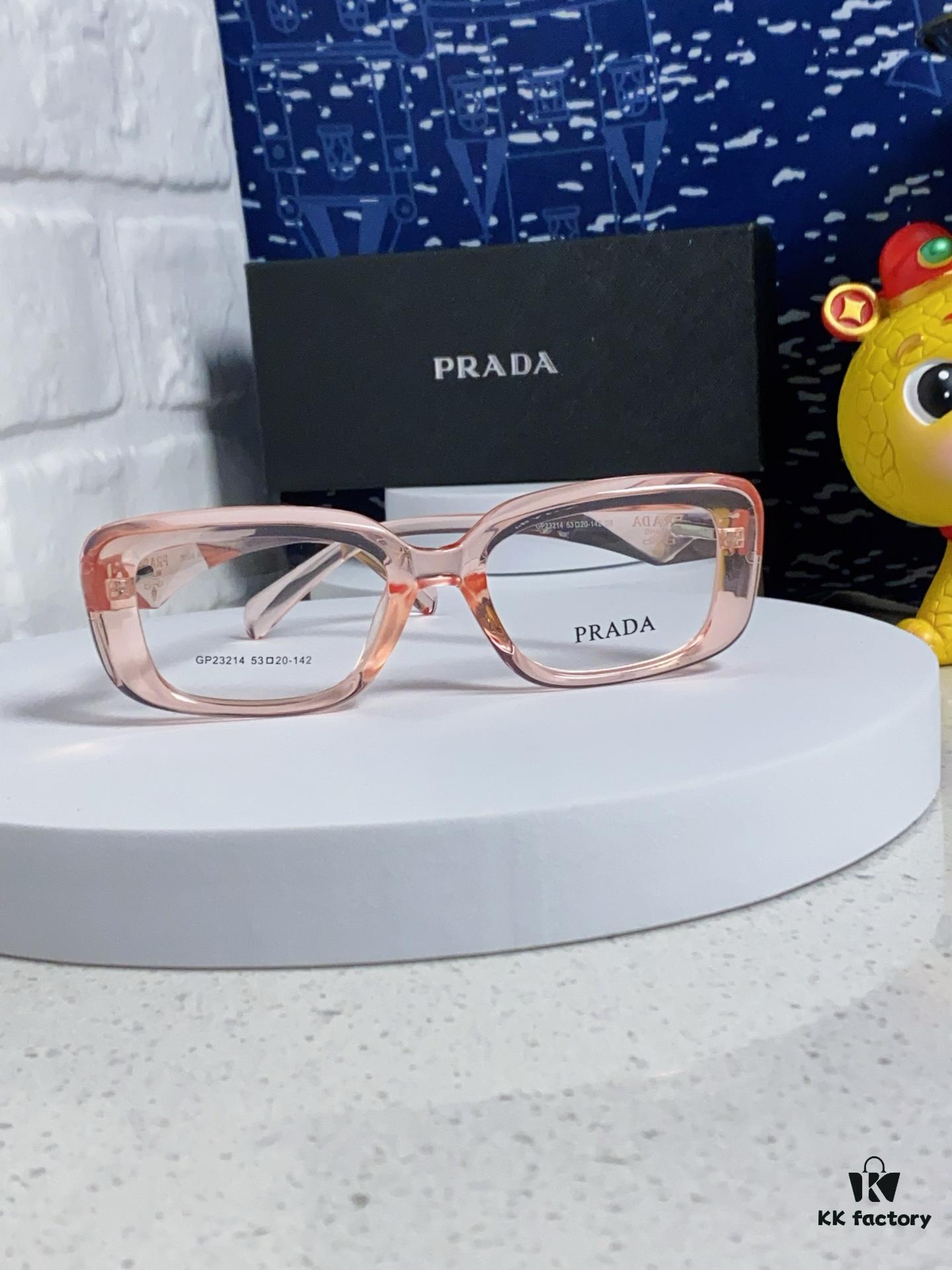 PRADA 2025 New Arrival Eyeglass Frame, Retro Full-Rim Square Optical Glasses for Men and Women, Essential Everyday Eyewear