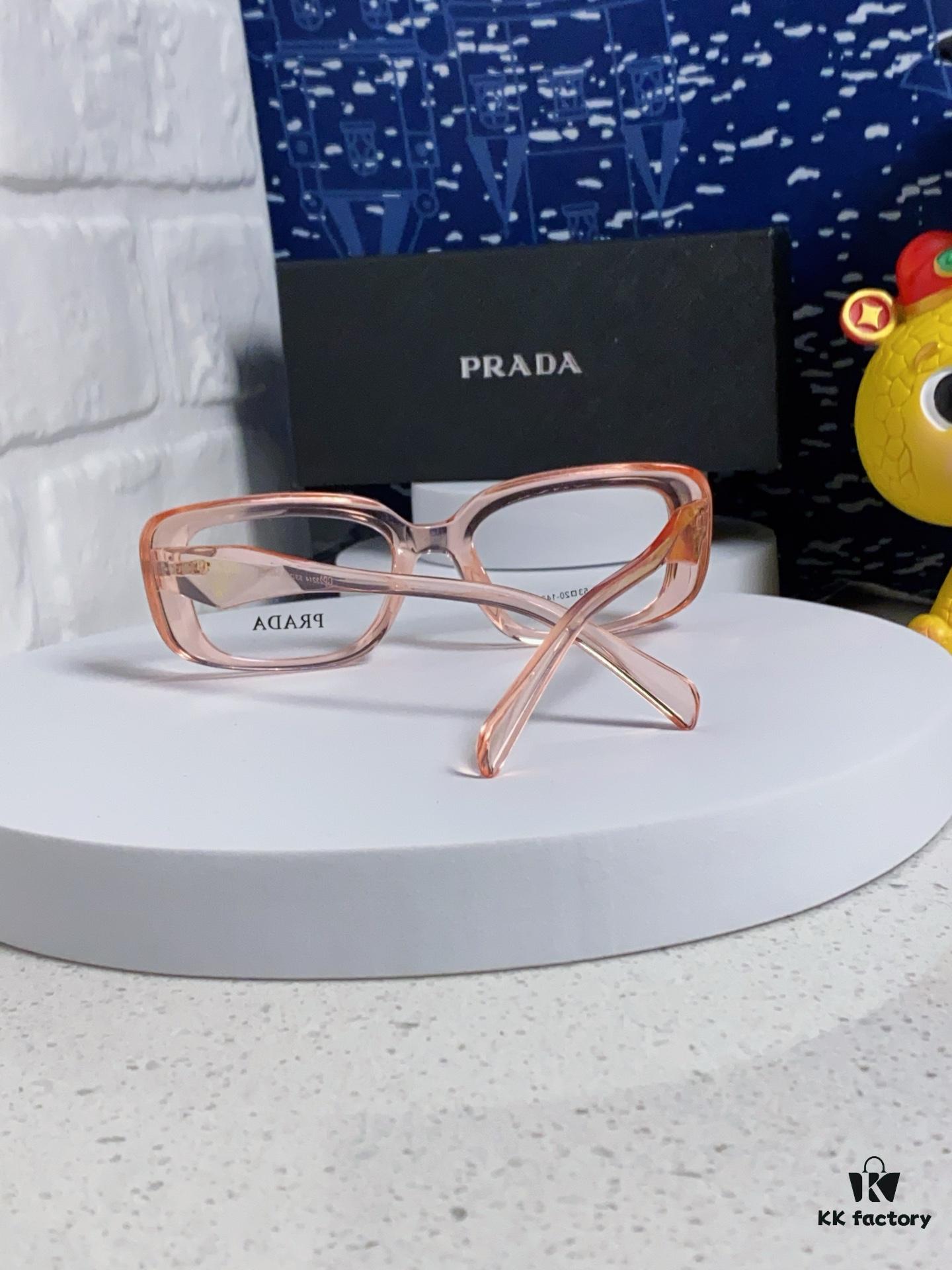 PRADA 2025 New Arrival Eyeglass Frame, Retro Full-Rim Square Optical Glasses for Men and Women, Essential Everyday Eyewear