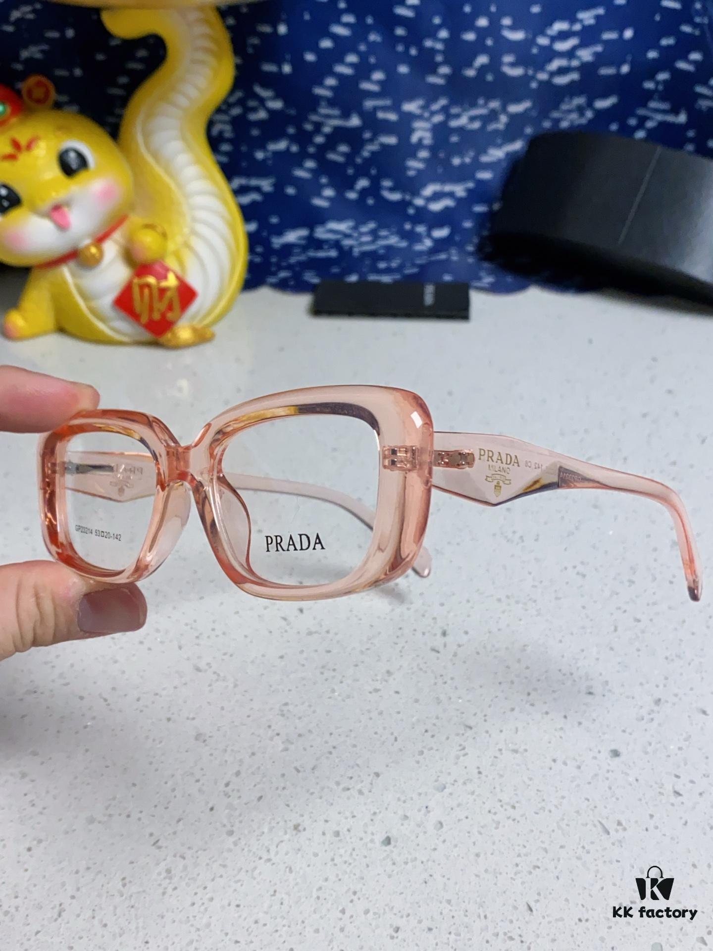 PRADA 2025 New Arrival Eyeglass Frame, Retro Full-Rim Square Optical Glasses for Men and Women, Essential Everyday Eyewear