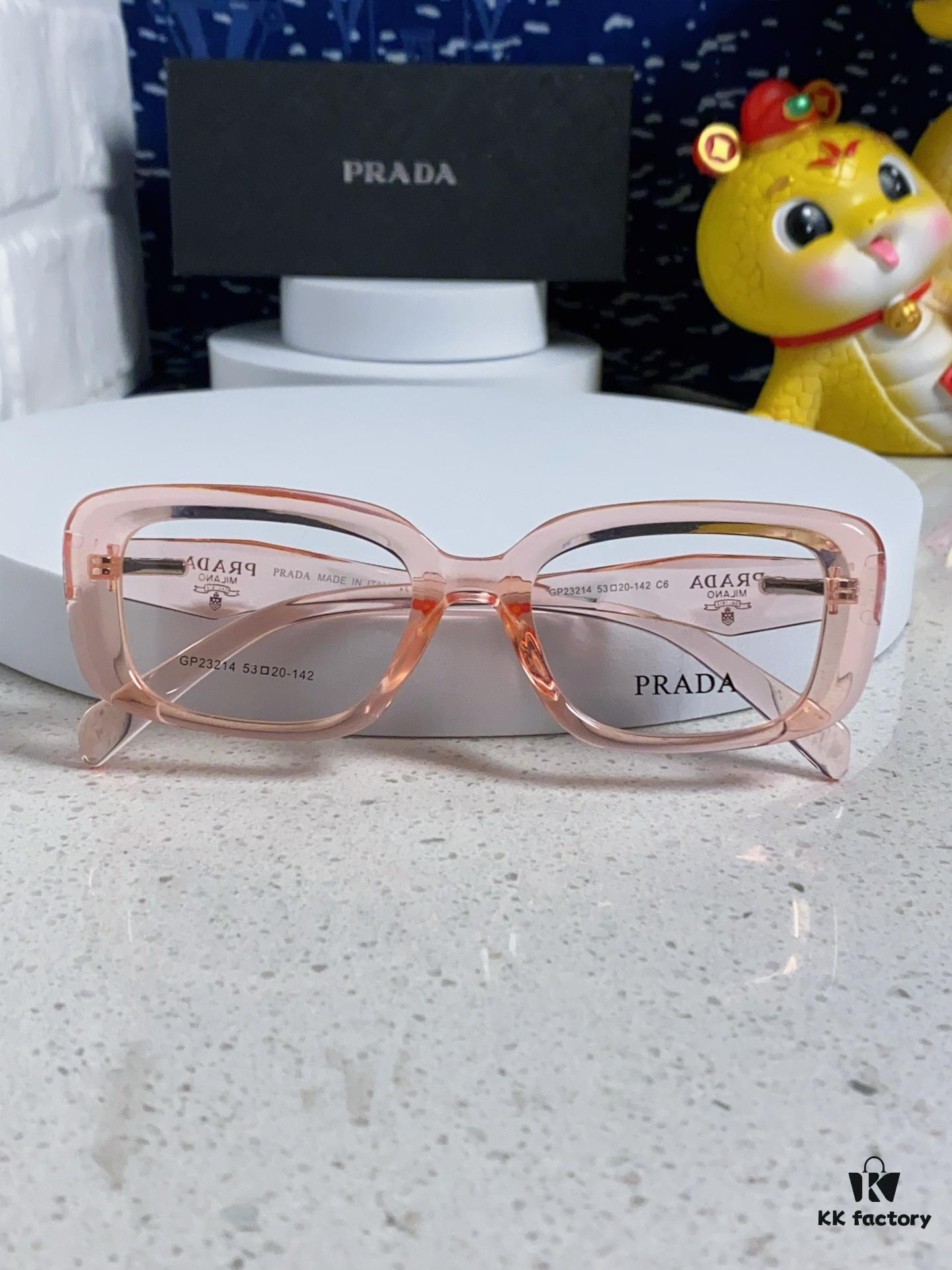 PRADA 2025 New Arrival Eyeglass Frame, Retro Full-Rim Square Optical Glasses for Men and Women, Essential Everyday Eyewear