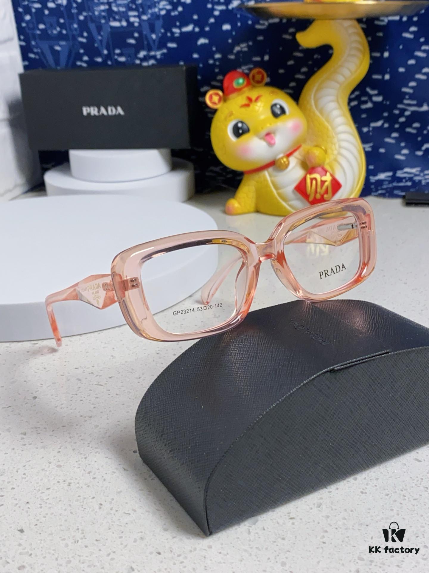 PRADA 2025 New Arrival Eyeglass Frame, Retro Full-Rim Square Optical Glasses for Men and Women, Essential Everyday Eyewear