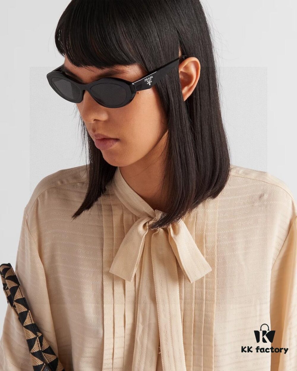 Prada Sunglasses, Fashionable Unisex Eyewear Worn by Star Tan Jianci, 4 Colors Available