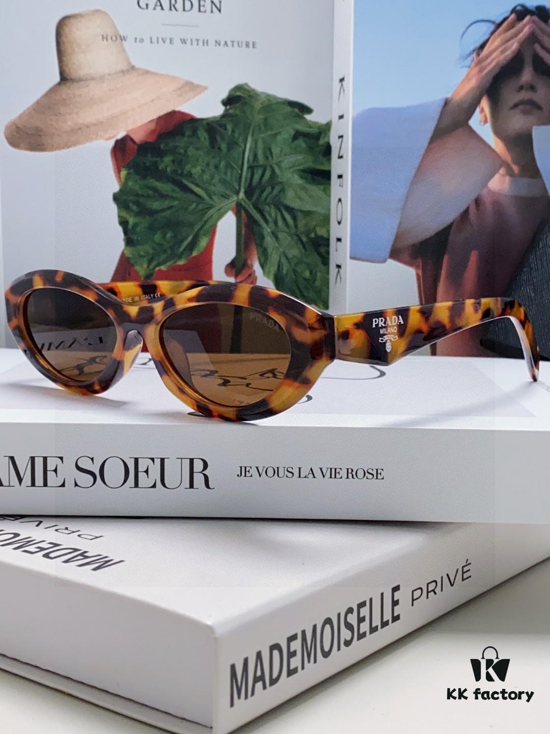 Prada Sunglasses, Fashionable Unisex Eyewear Worn by Star Tan Jianci, 4 Colors Available