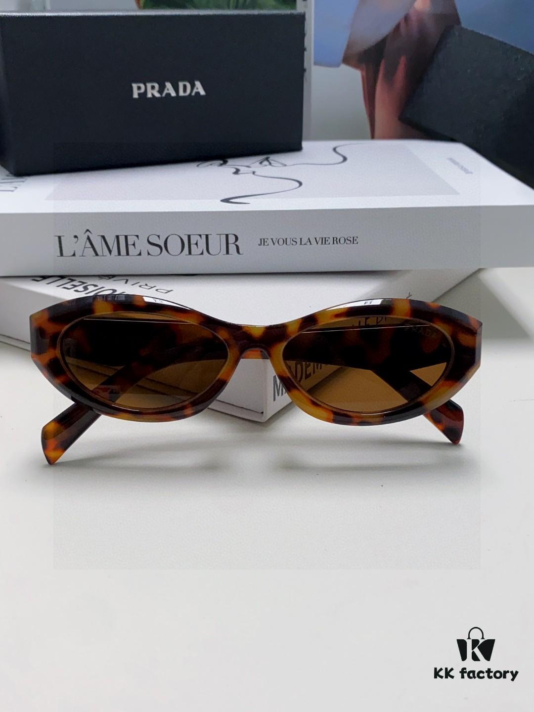 Prada Sunglasses, Fashionable Unisex Eyewear Worn by Star Tan Jianci, 4 Colors Available