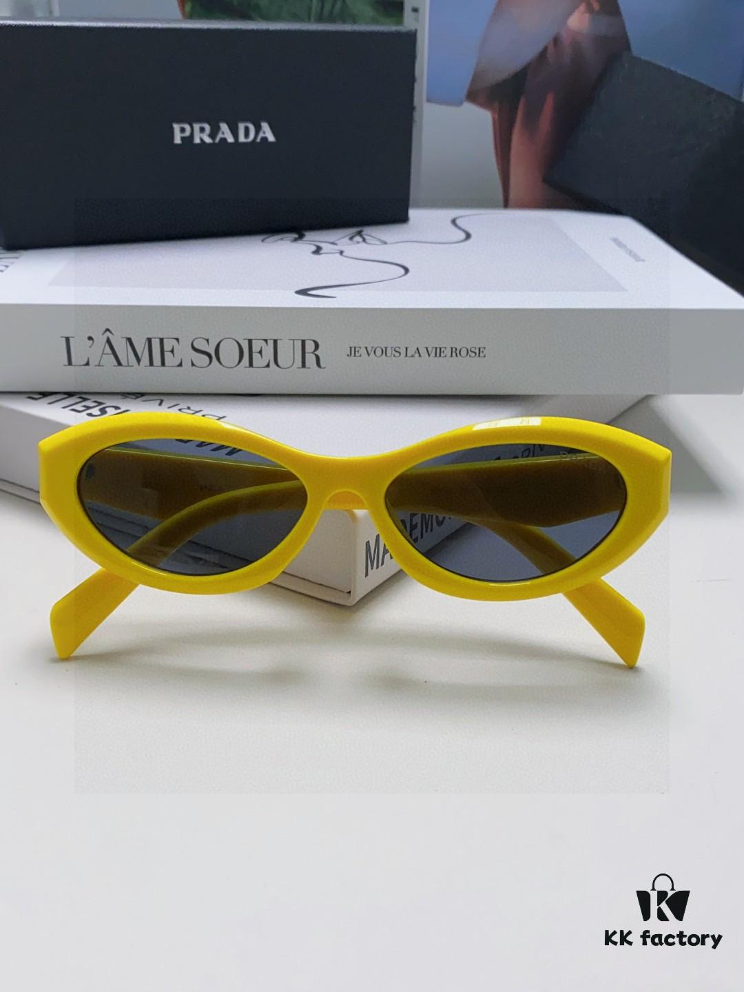 Prada Sunglasses, Fashionable Unisex Eyewear Worn by Star Tan Jianci, 4 Colors Available