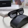 Prada 2025 Men's Square Frame Lightweight Sports Sunglasses, European Style Minimalist Driving and Casual Sun Glasses