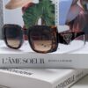Prada 2025 New Retro Inverted Triangle Logo Sunglasses for Women, Stylish and Elegant Square Frame, Slimming Design