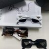 Prada 2025 New Retro Inverted Triangle Logo Sunglasses for Women, Stylish and Elegant Square Frame, Slimming Design