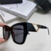 Prada 2025 Women's Square Frame Slimming Versatile Sunglasses, High-End European Style, UV Protection Fashion Eyewear