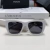 Prada 2025 European and American High-End Women's Square Frame Slimming Versatile Sunglasses, Influencer Street Style Sun Protection Eyewear