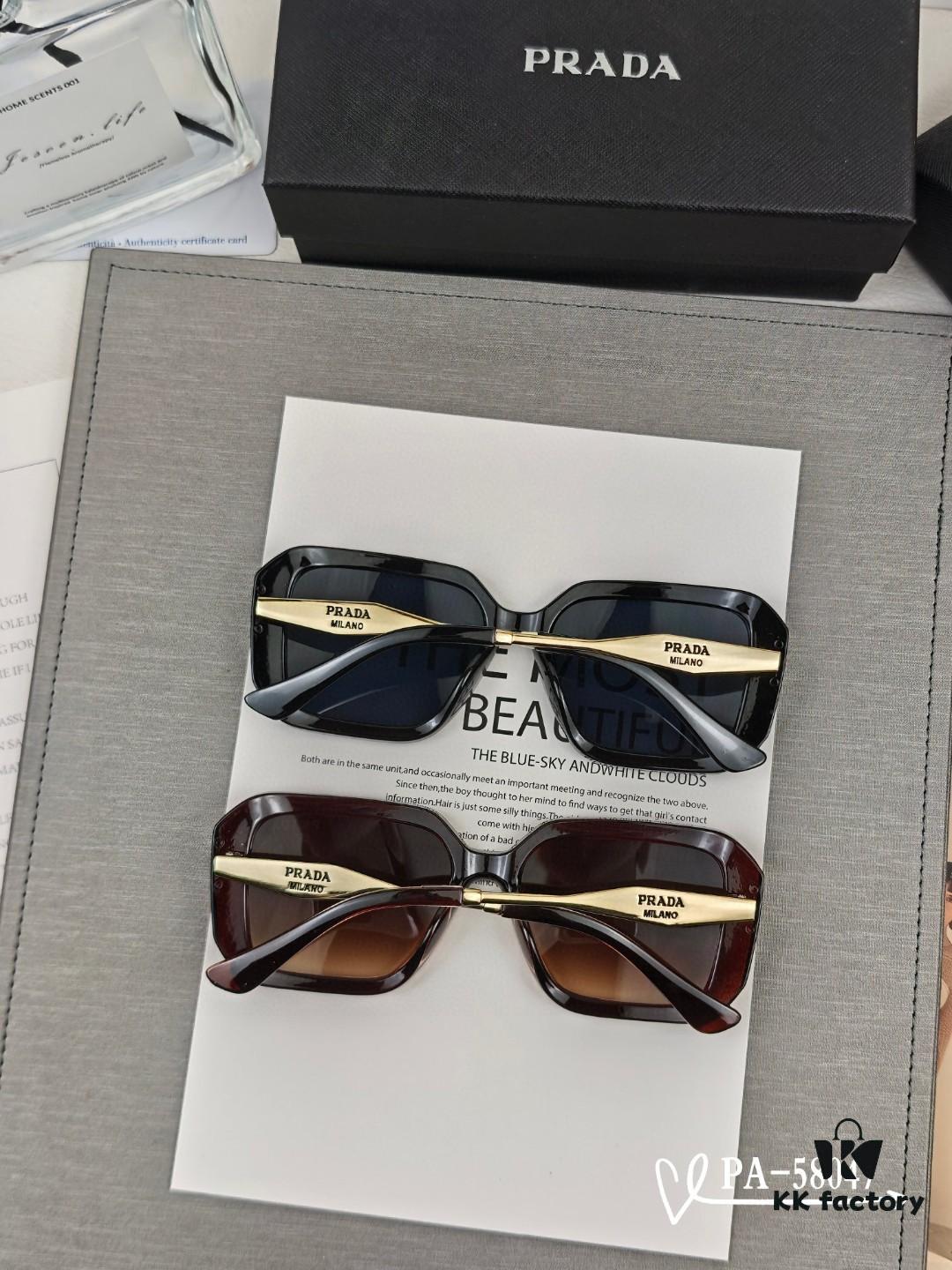 PRADA New Model Sunglasses 58047 Lightweight TR Frame with Polaroid Resin Lenses Fashion UV Protection Unisex Sun Glasses