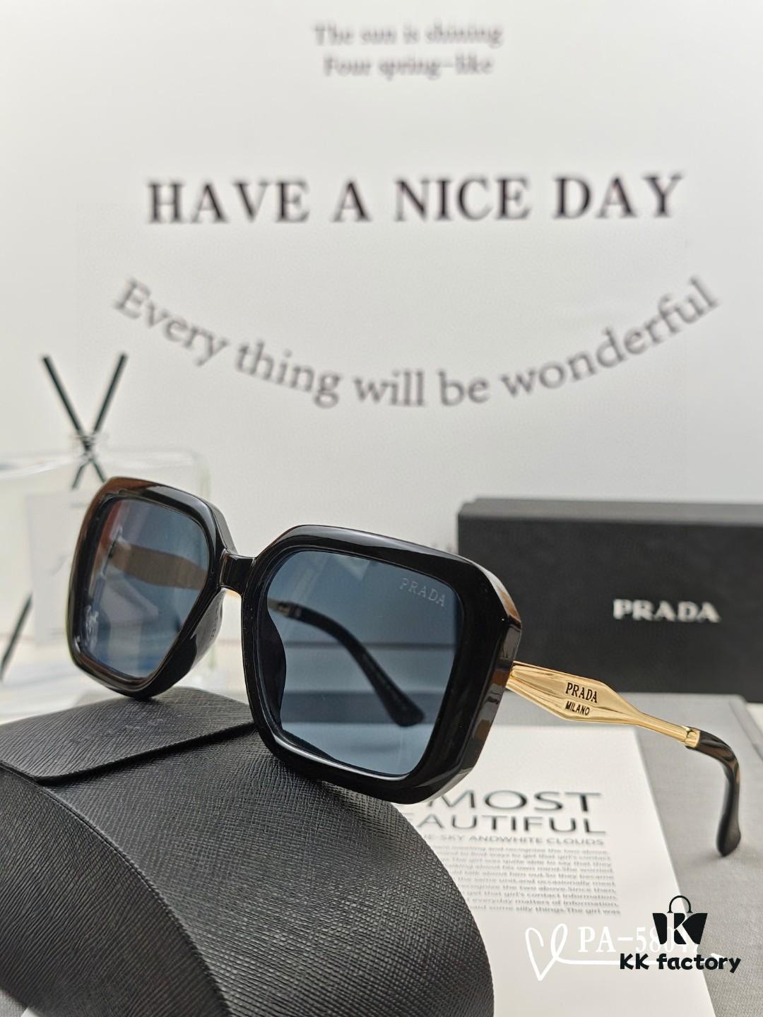 PRADA New Model Sunglasses 58047 Lightweight TR Frame with Polaroid Resin Lenses Fashion UV Protection Unisex Sun Glasses