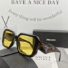 PRADA - New Lightweight TR Frame Sunglasses with Polaroid Resin Lenses, Fashionable UV Protection Eyewear for Travel and Driving, Celebrity Style Model 58018