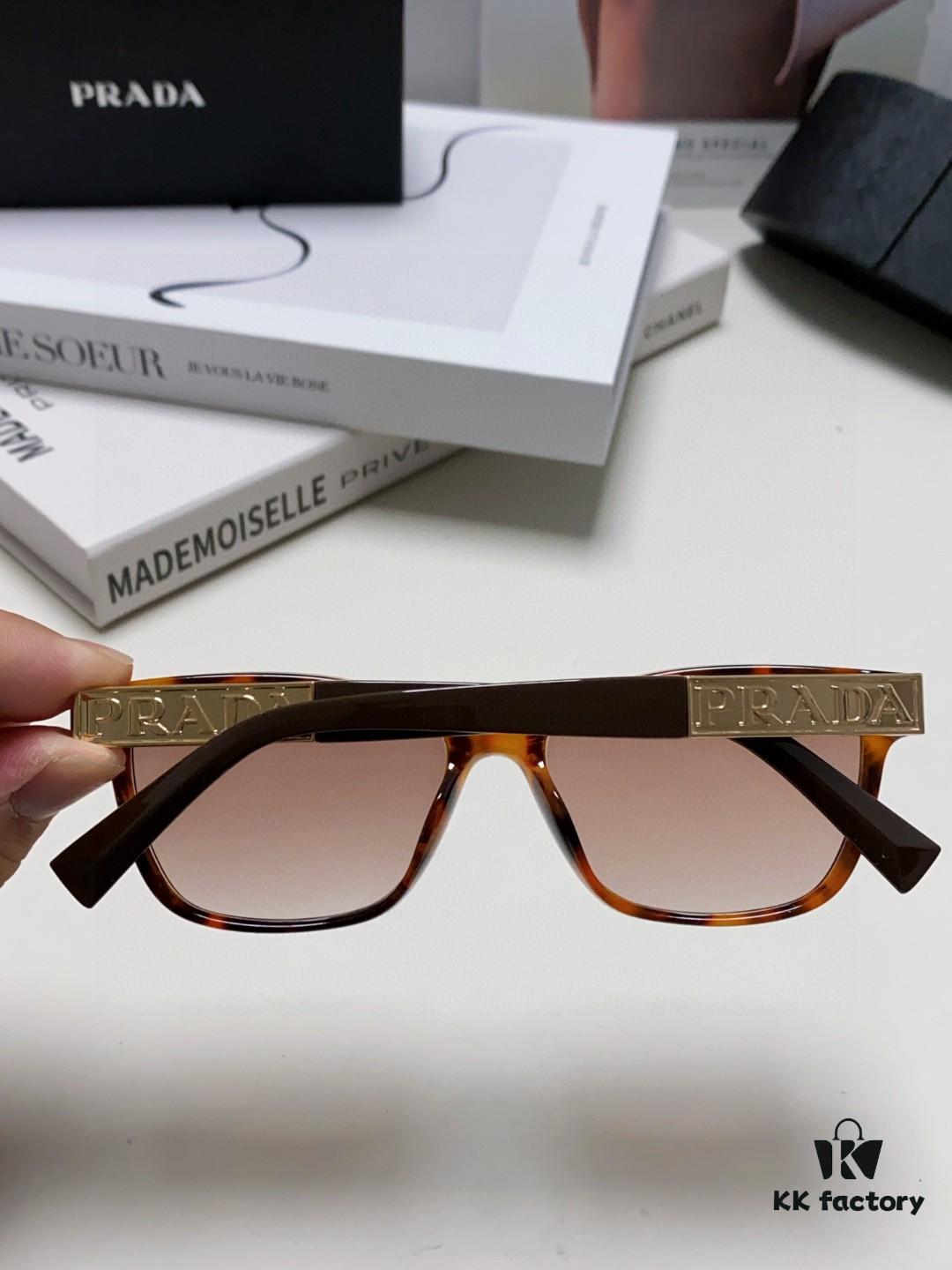 Prada 2024 New Arrival Sunglasses Unisex Retro Fashion Oversized Driving Glasses UV Protection