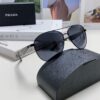 Prada 2024 New Polarized Sunglasses with Print Double-Bridge Aviator Classic Frog Eye Sunglasses for Driving, UV and Blue Light Protection, Unisex Sun Glasses