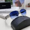 Prada 2024 New Polarized Sunglasses with Print Double Bridge Aviator Classic Frog-eye Sunglasses for Driving, UV and Blue Light Protection, Unisex Sun Glasses