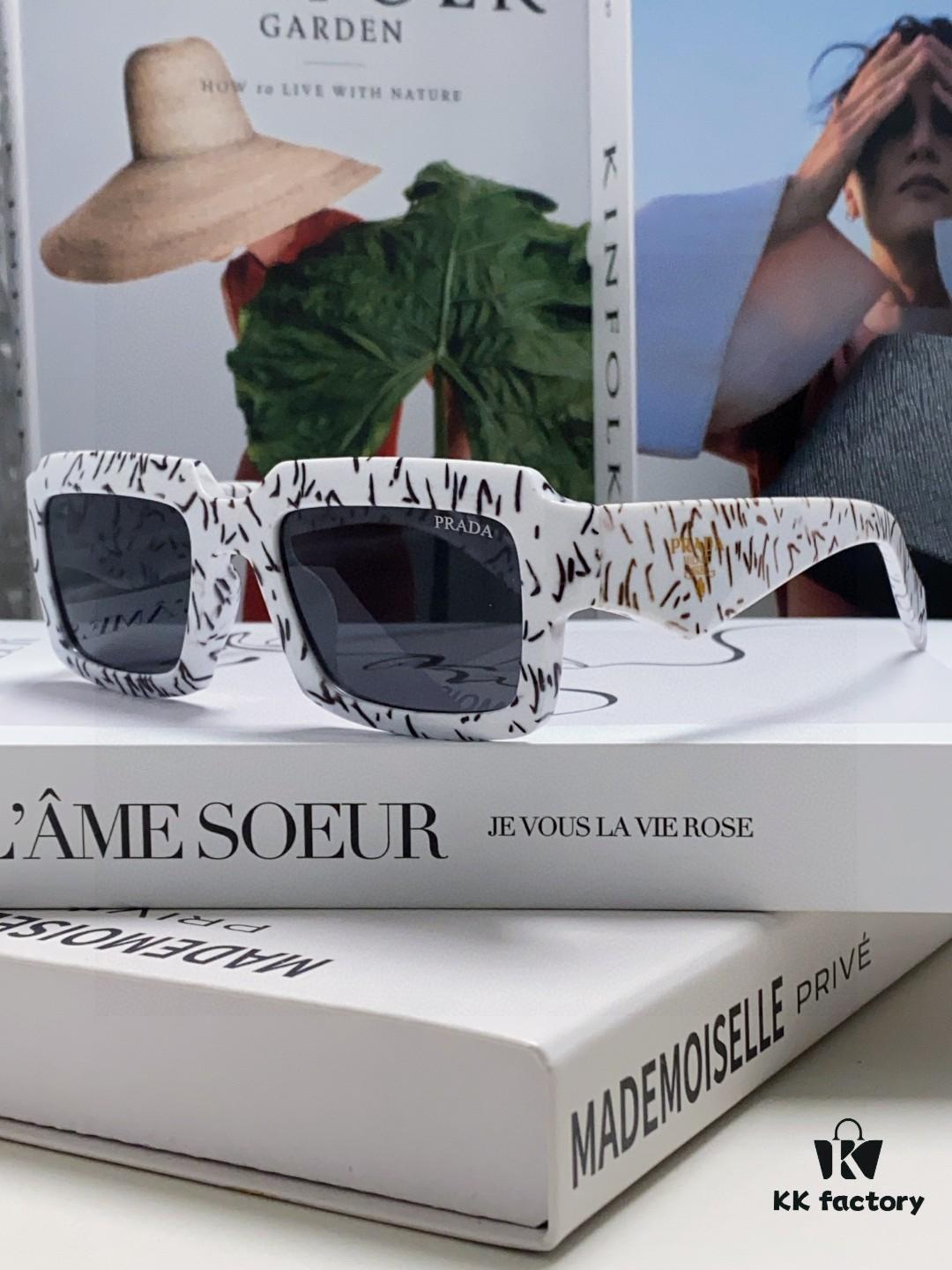 Prada 2024 New Arrival Export Casual Sports Sunglasses for Women, UV-Protective Stylish and Elegant Eyewear for European and American Markets