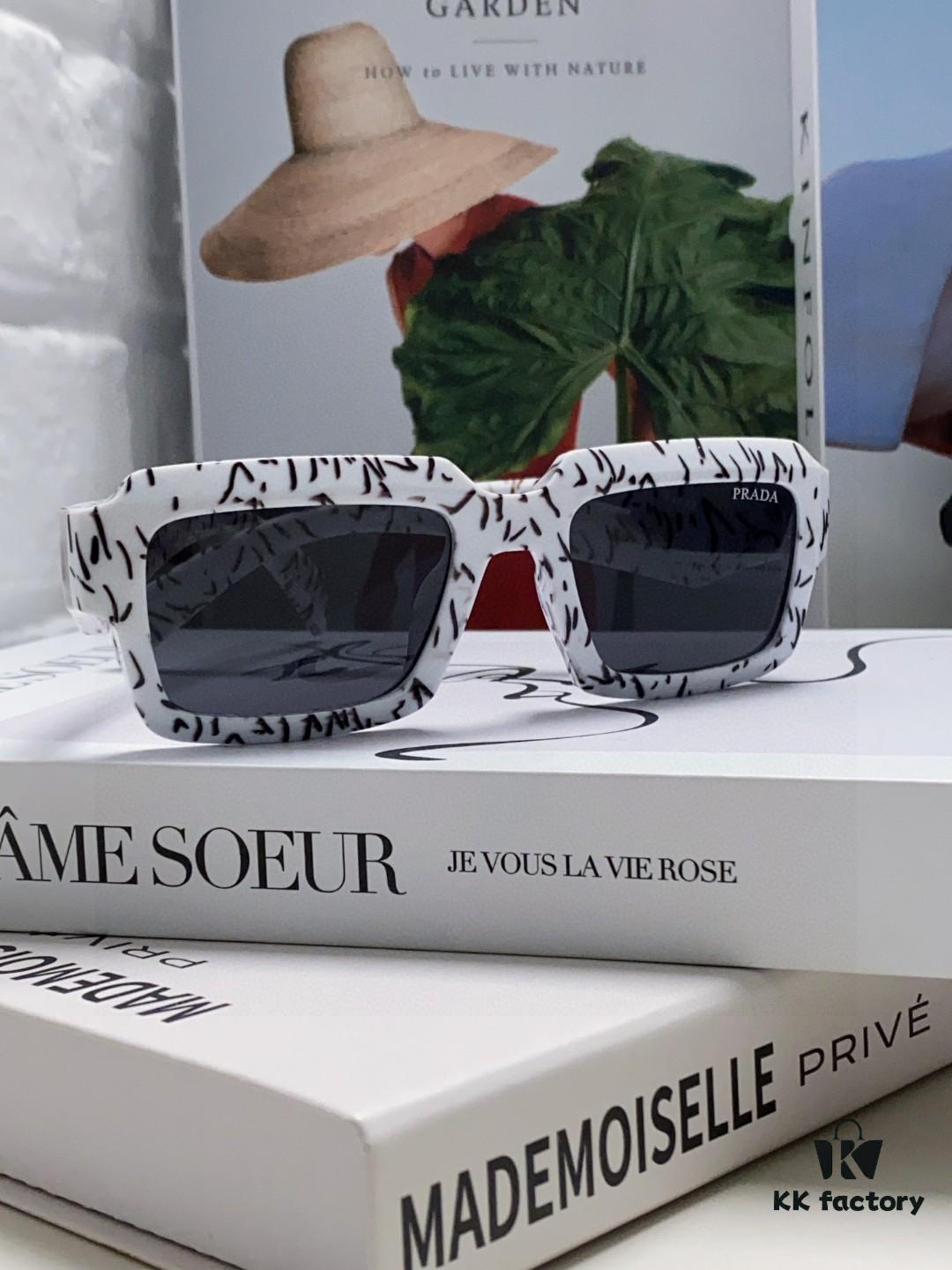 Prada 2024 New Arrival Export Casual Sports Sunglasses for Women, UV-Protective Stylish and Elegant Eyewear for European and American Markets