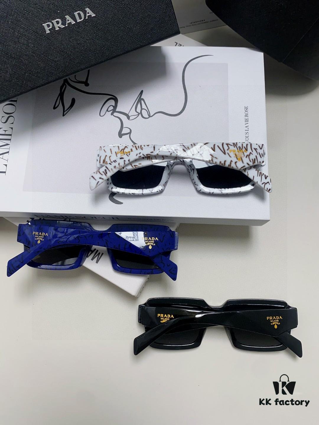 Prada 2024 New Arrival Export Casual Sports Sunglasses for Women, UV-Protective Stylish and Elegant Eyewear for European and American Markets