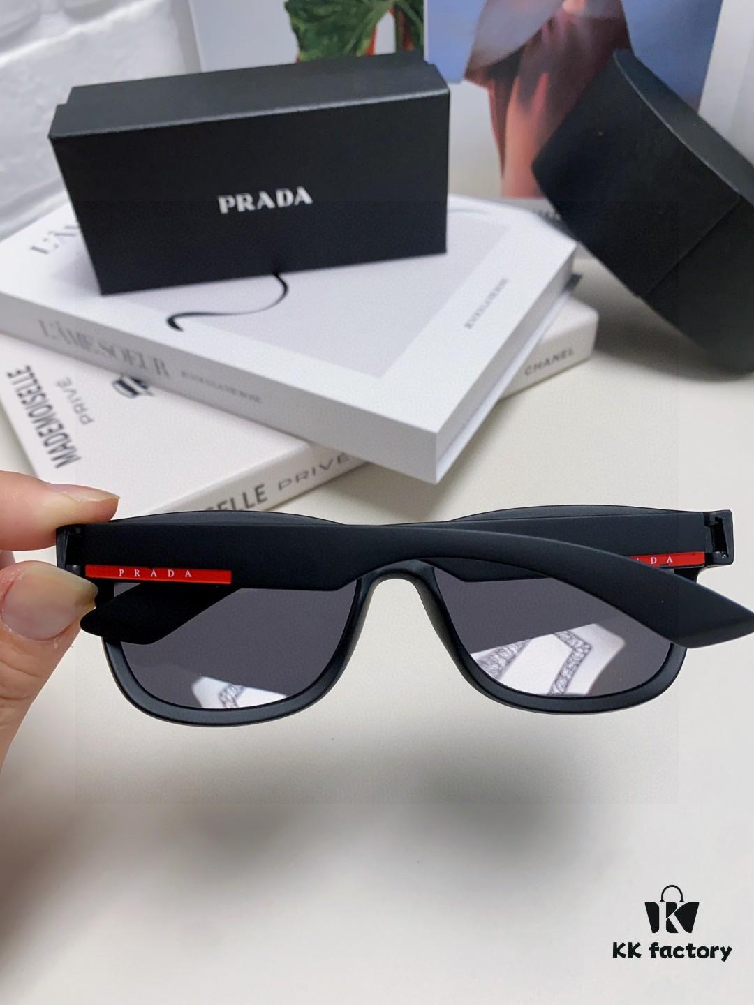 PRADA New Men's European and American Style Sports Sunglasses, UV-Protective Trendy Unisex Eyewear, Elegant Sun Protection Export Sunglasses