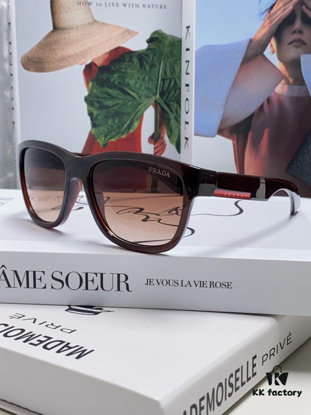 PRADA New Men's European and American Style Sports Sunglasses, UV-Protective Unisex Fashion Sunglasses, Elegant Universal Sun Protection Export Shades