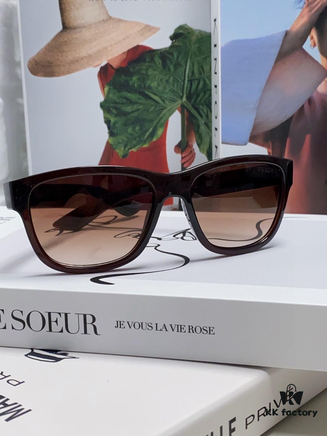 PRADA New Men's European and American Style Sports Sunglasses, UV-Protective Unisex Fashion Sunglasses, Elegant Universal Sun Protection Export Shades