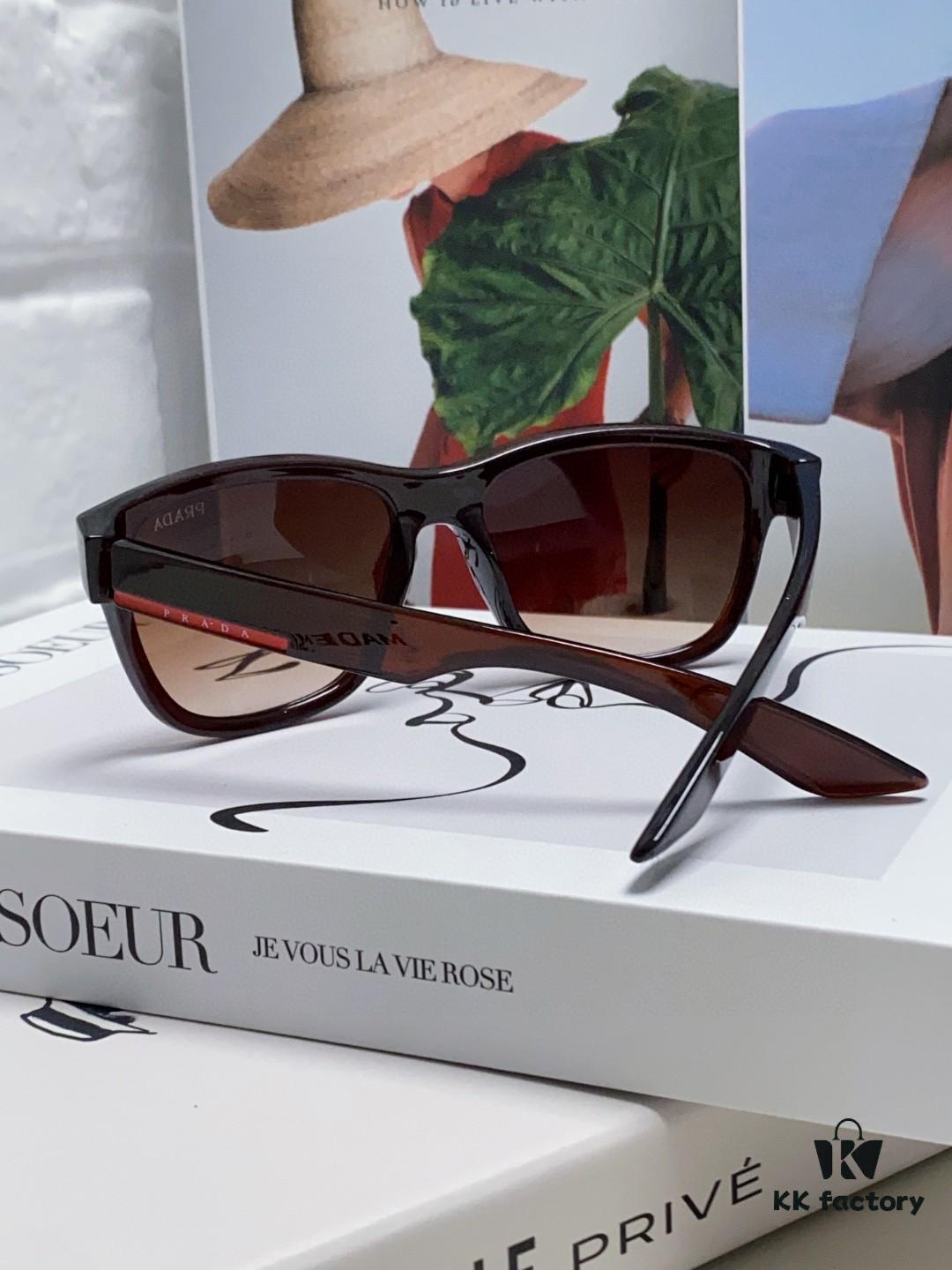 PRADA New Men's European and American Style Sports Sunglasses, UV-Protective Unisex Fashion Sunglasses, Elegant Universal Sun Protection Export Shades