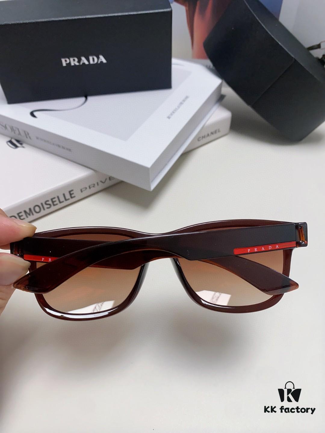PRADA New Men's European and American Style Sports Sunglasses, UV-Protective Unisex Fashion Sunglasses, Elegant Universal Sun Protection Export Shades
