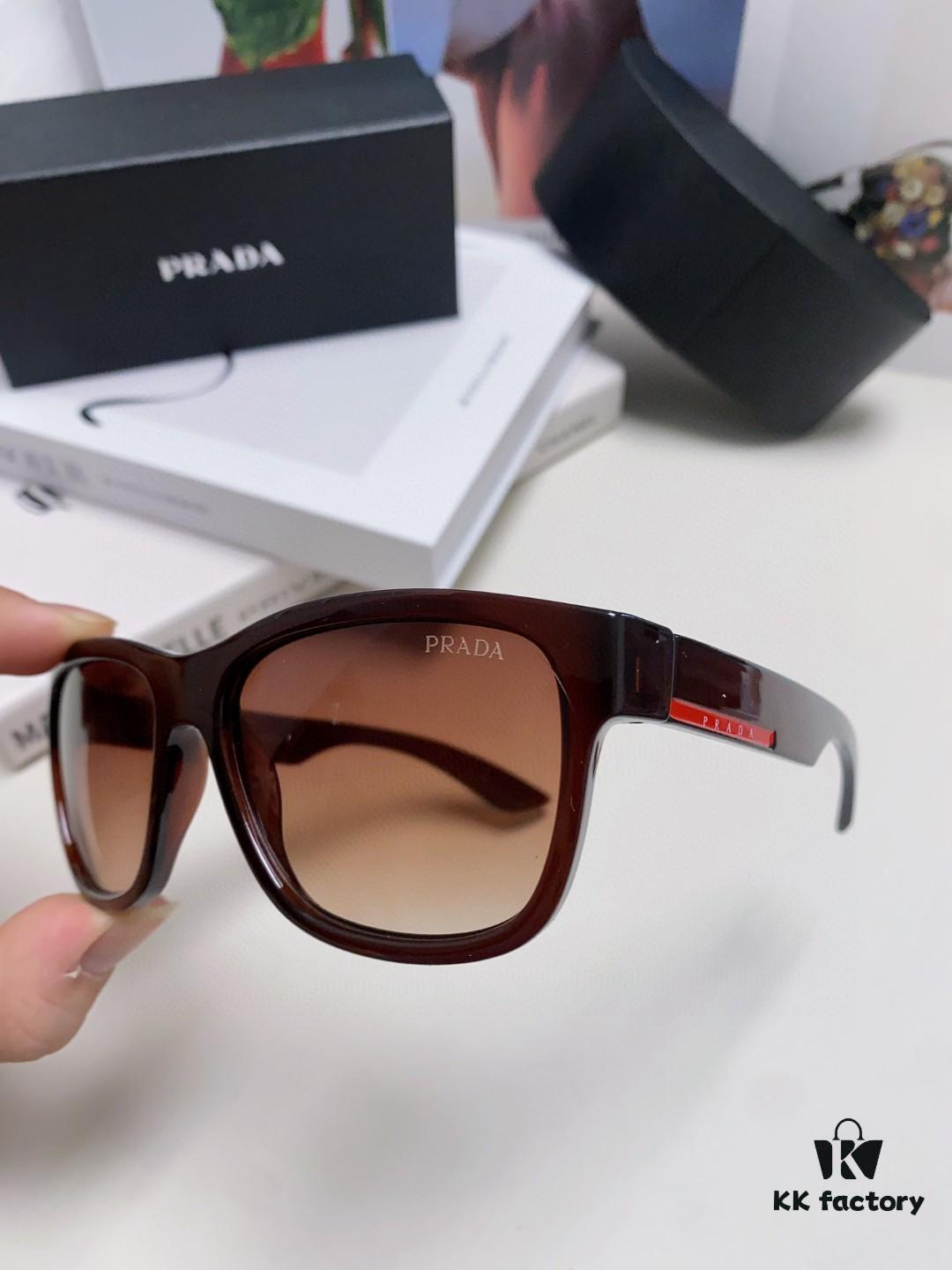 PRADA New Men's European and American Style Sports Sunglasses, UV-Protective Unisex Fashion Sunglasses, Elegant Universal Sun Protection Export Shades