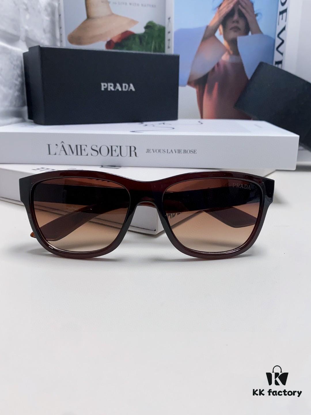 PRADA New Men's European and American Style Sports Sunglasses, UV-Protective Unisex Fashion Sunglasses, Elegant Universal Sun Protection Export Shades