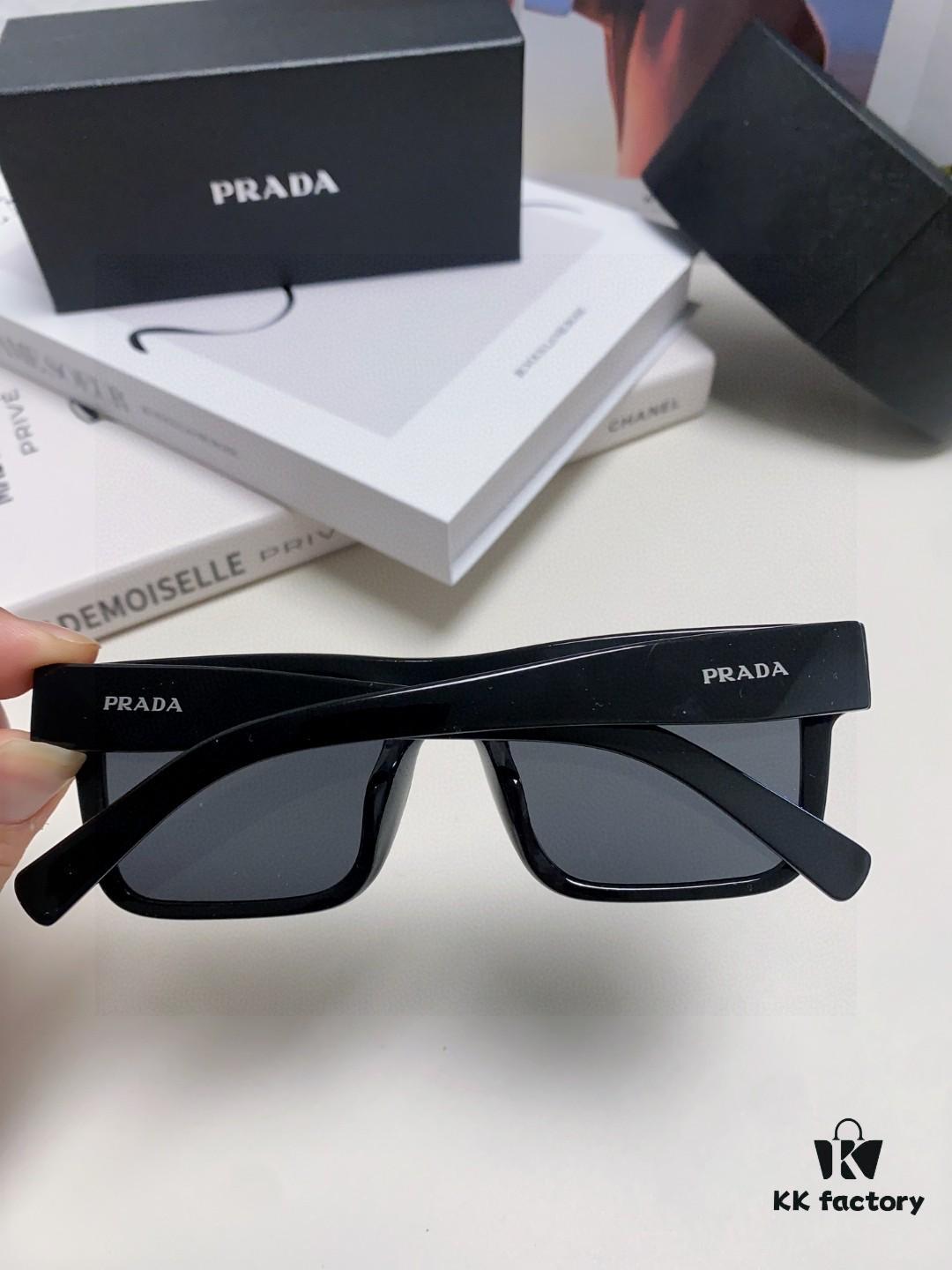 Prada PR19WS Square Sunglasses, Unisex Fashion UV-Protective Driving Sunglasses, Inspired by Lin Zhiying's Style