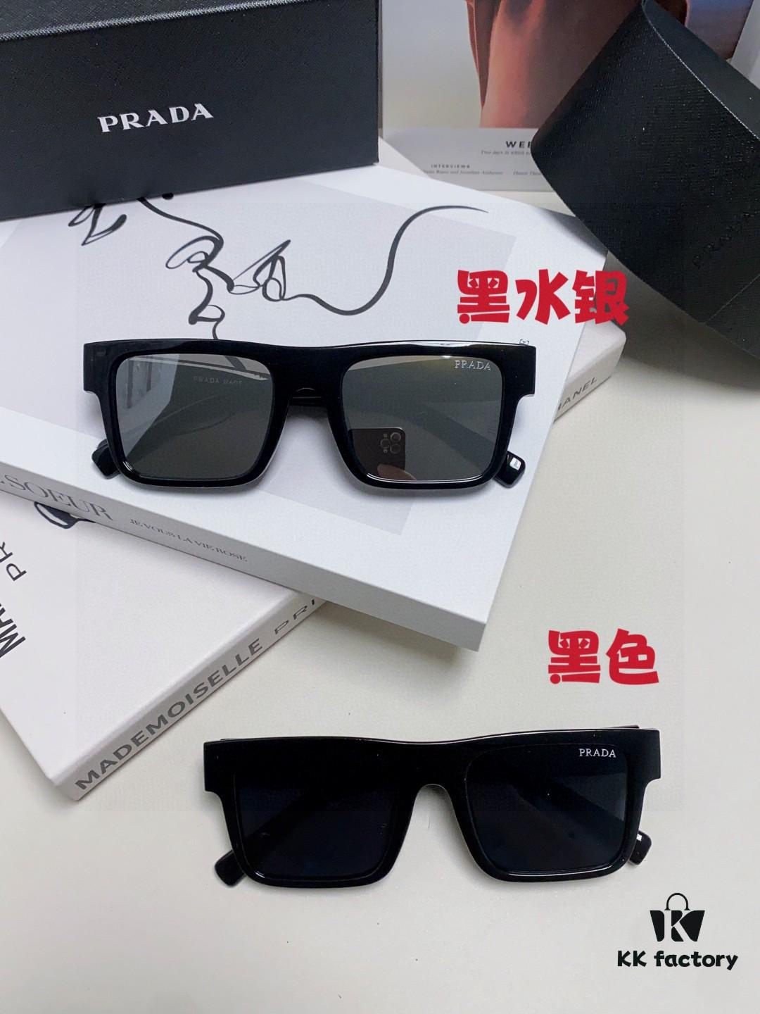 Prada PR19WS Square Sunglasses, Unisex Fashion UV-Protective Driving Sunglasses, Inspired by Lin Zhiying's Style