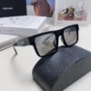 Prada PR19WS Square Sunglasses, Unisex UV-Protective Driving Sunglasses, Fashion Streetwear Eyewear, Inspired by Lin Zhiying's Style