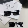 Prada PR19WS Square Sunglasses, Unisex UV-Protective Driving Sunglasses, Fashion Streetwear Eyewear, Inspired by Lin Zhiying's Style