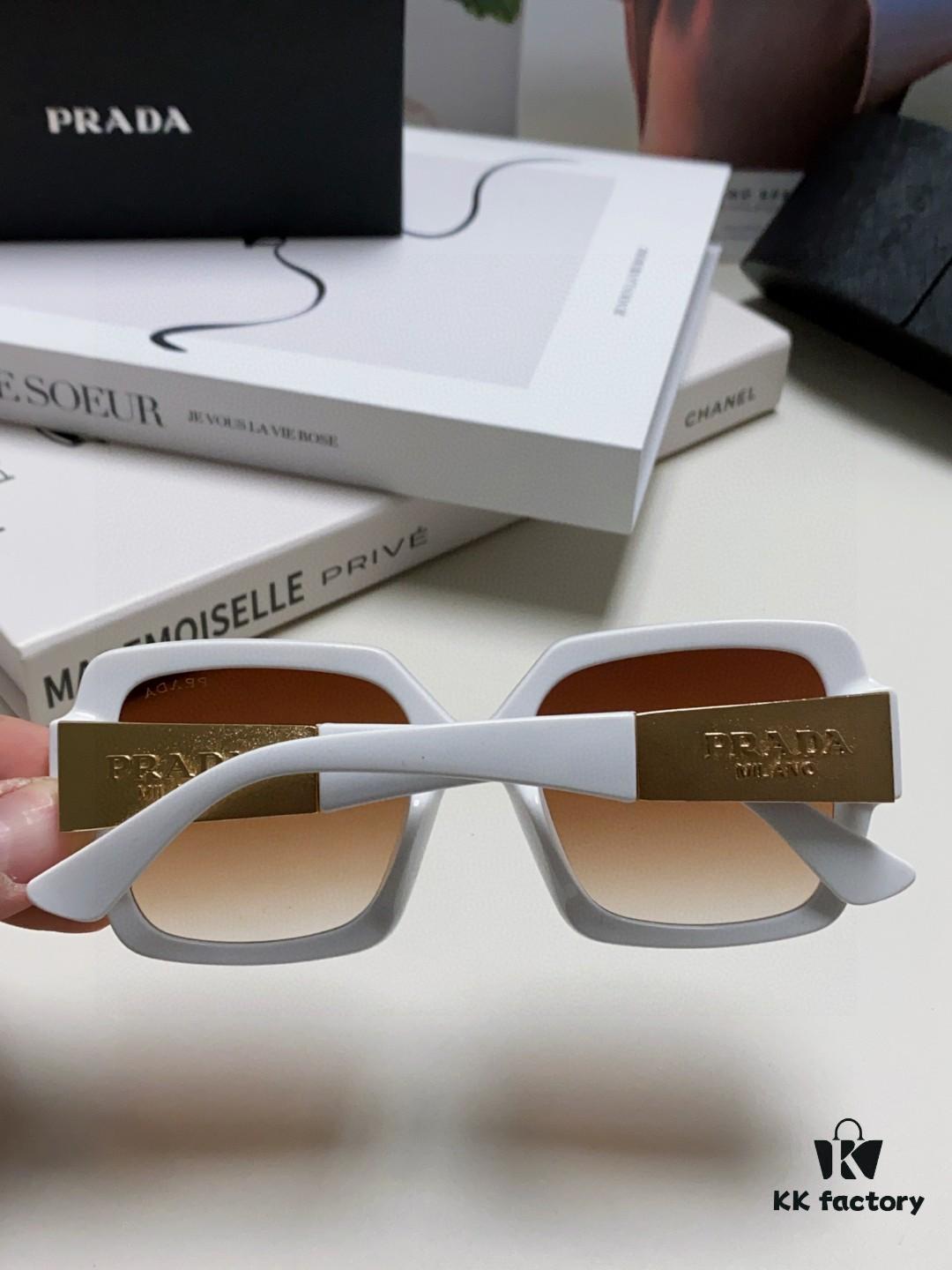 PRADA Runway Show Advertising Style Bicolor Sporty Sunglasses