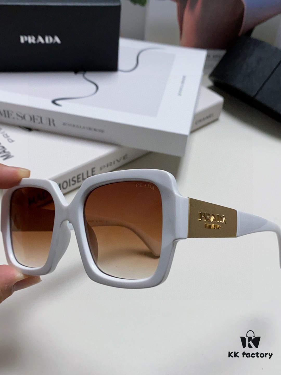 PRADA Runway Show Advertising Style Bicolor Sporty Sunglasses