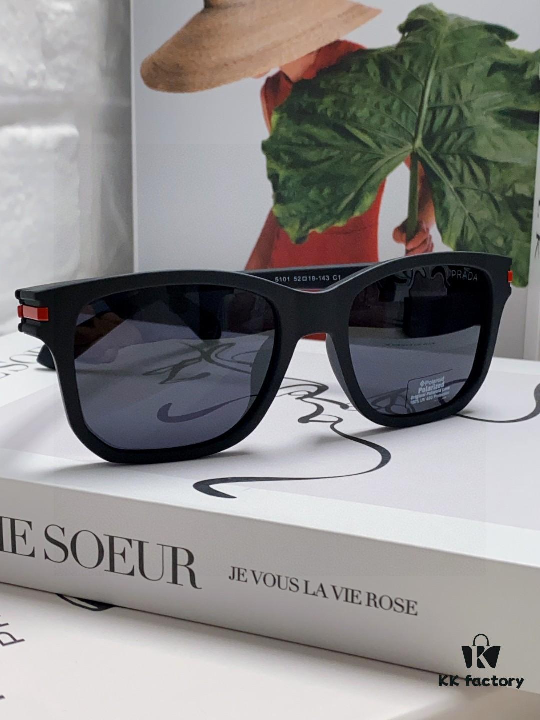 Prada Men's Driving 2025 New Model Unisex Sunglasses Fashion UV Protection Trendy Online Popular Shades 01 Style