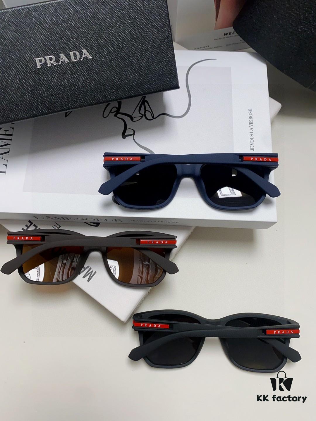 Prada Men's Driving 2025 New Model Unisex Sunglasses Fashion UV Protection Trendy Online Popular Shades 01 Style