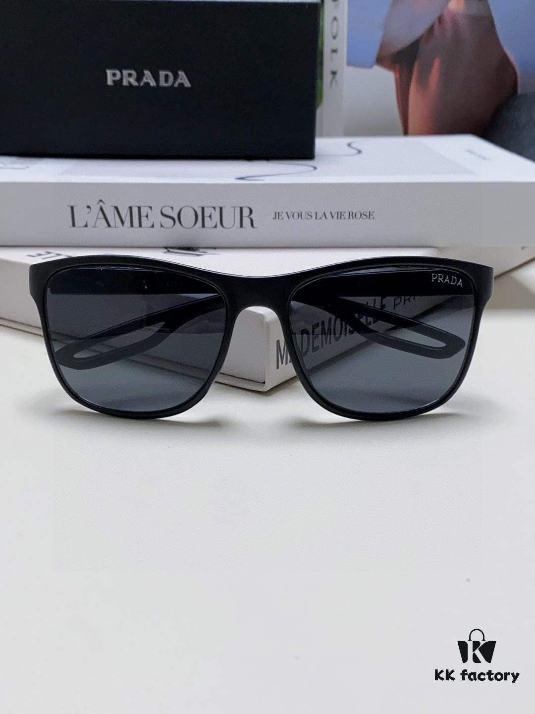 PRADA Prada High-Definition Lenses, World-Class Craftsmanship, Polarized Sunglasses, Premium Fashion Unisex Stylish and Slimming Design, Versatile Sun Protection for Driving and Everyday Wear