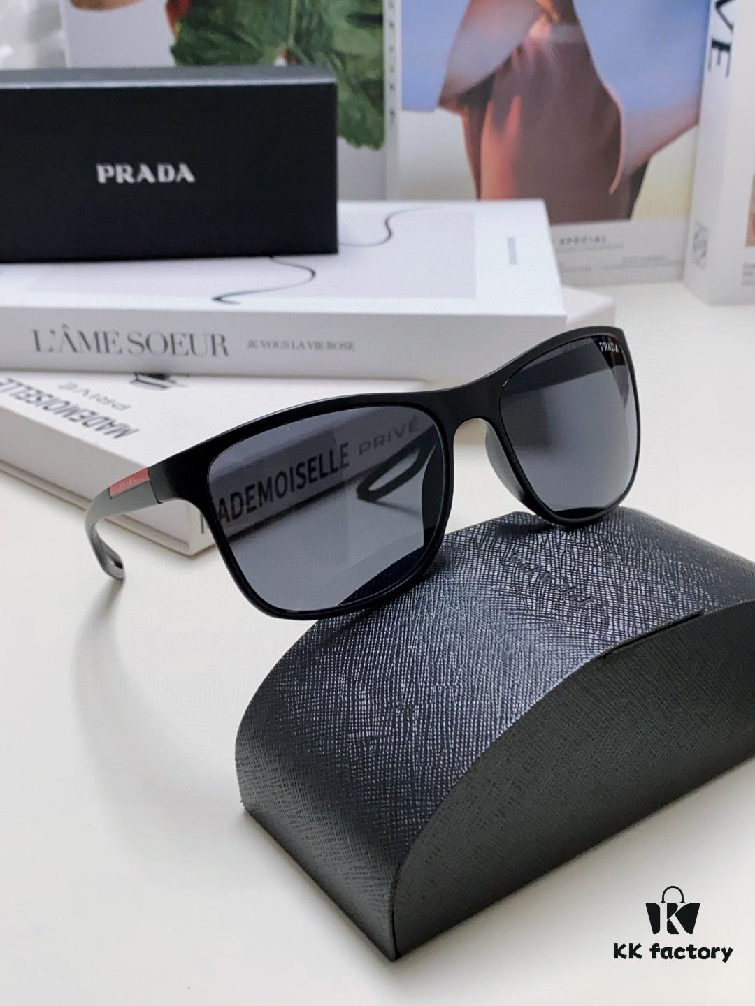 PRADA Prada High-Definition Lenses, World-Class Craftsmanship, Polarized Sunglasses, Premium Fashion Unisex Stylish and Slimming Design, Versatile Sun Protection for Driving and Everyday Wear