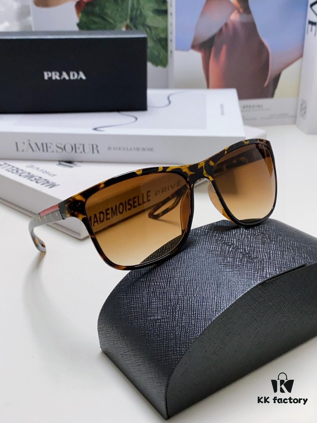 PRADA Polarized Sunglasses, High-Quality Clear Lenses, Master-Crafted, Fashionable Unisex Design, Slimming Fit, UV Protection, Stylish and Versatile for Driving and Everyday Wear