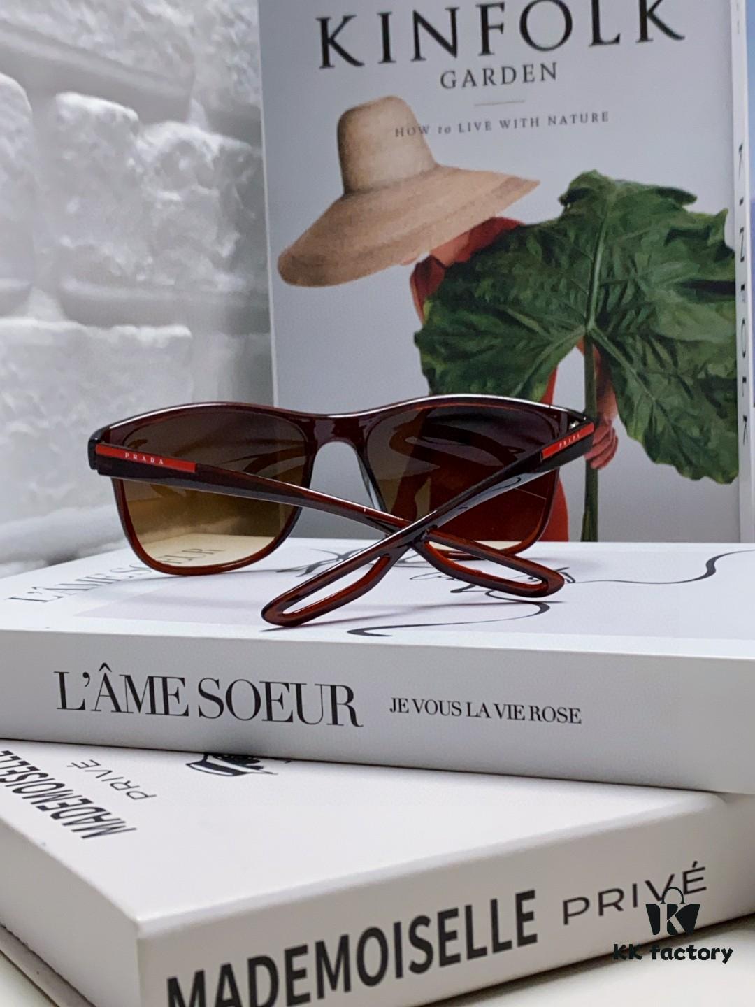 PRADA Prada High-Definition Lenses, World-Class Craftsmanship, Polarized Sunglasses, Premium Fashion Unisex Stylish and Slimming Sun Glasses, High Quality, Driving Sunglasses