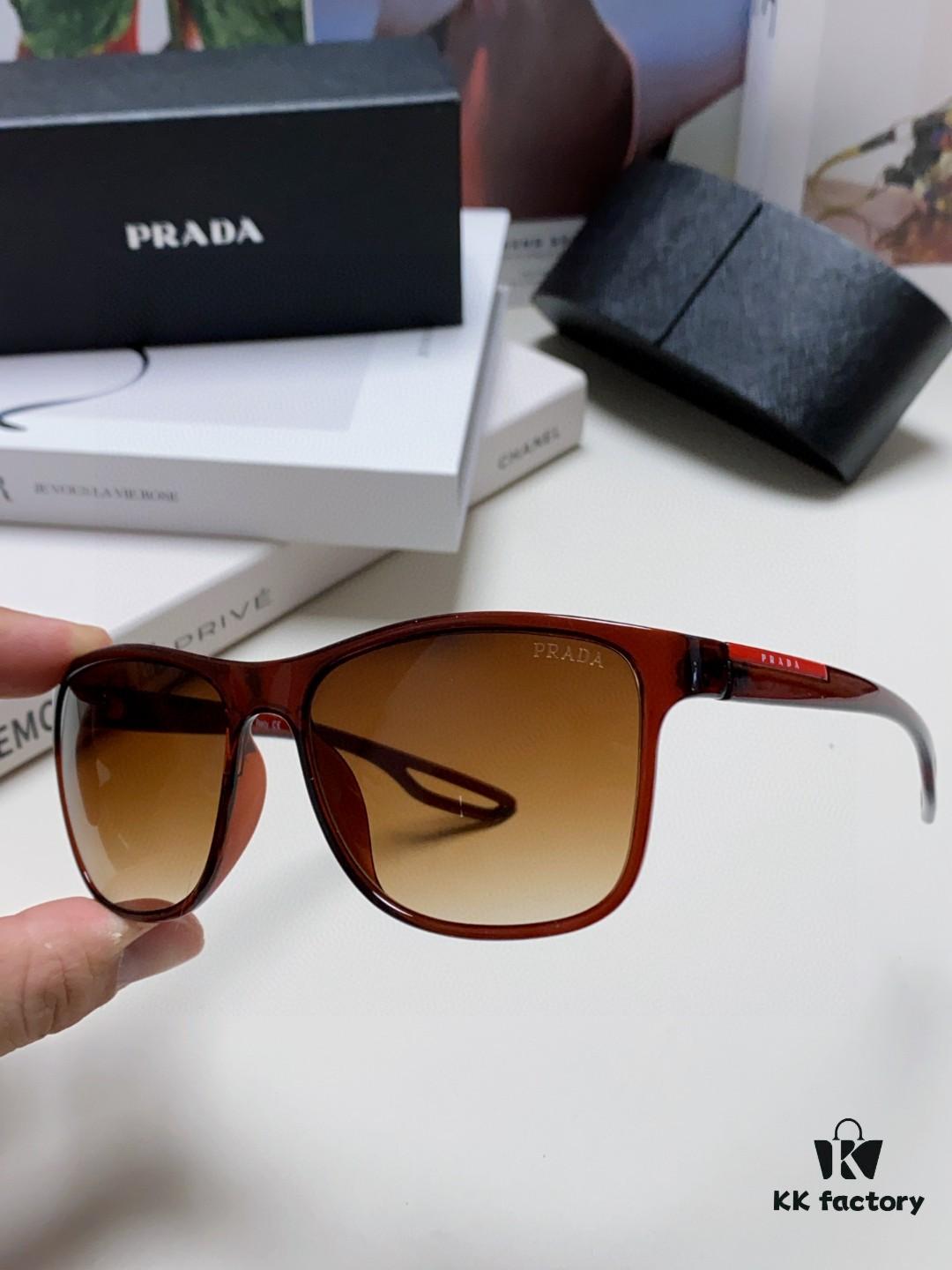 PRADA Prada High-Definition Lenses, World-Class Craftsmanship, Polarized Sunglasses, Premium Fashion Unisex Stylish and Slimming Sun Glasses, High Quality, Driving Sunglasses